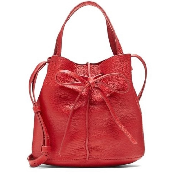 Banana Republic Handbags - NWT banana republic red bucket crossbody purse